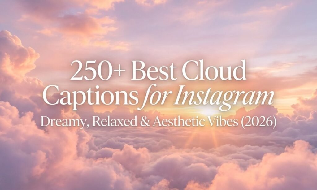 250+ Best Cloud Captions for Instagram – Dreamy, Relaxed & Aesthetic Vibes (2026)
