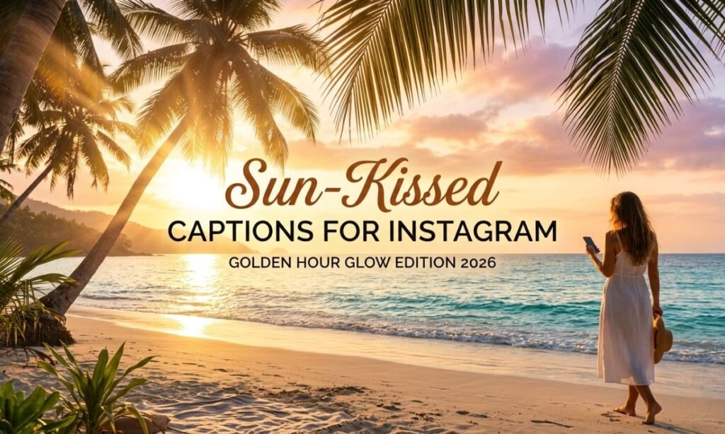 650+ Sun-Kissed Captions for Instagram Golden Hour Glow Edition (2026) ✨🌅🌴