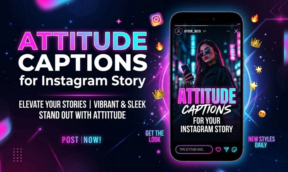 Attitude Captions for Instagram story