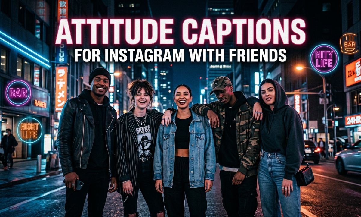 Attitude Captions for Instagram with Friends