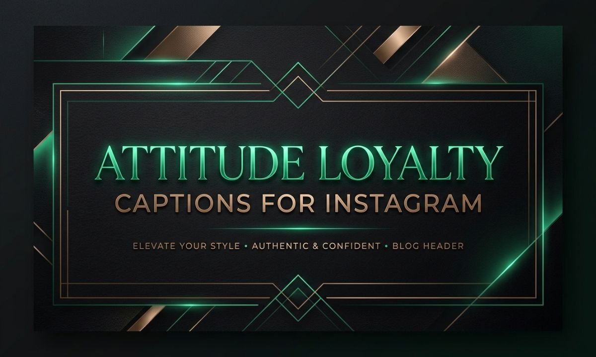 Attitude Loyalty Captions For Instagram