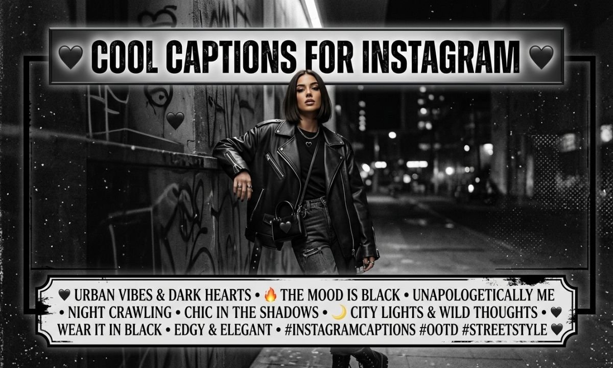 Cool Captions for Instagram 🖤