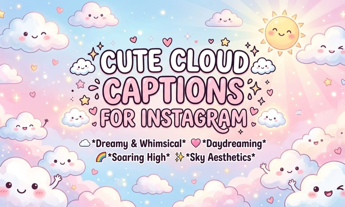 Cute Cloud Captions For Instagram