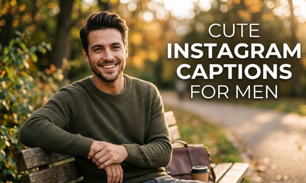 Cute Instagram Captions for Men 😊🖤