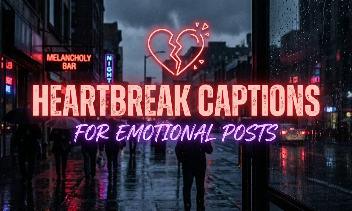 Heartbreak Captions for Emotional Posts