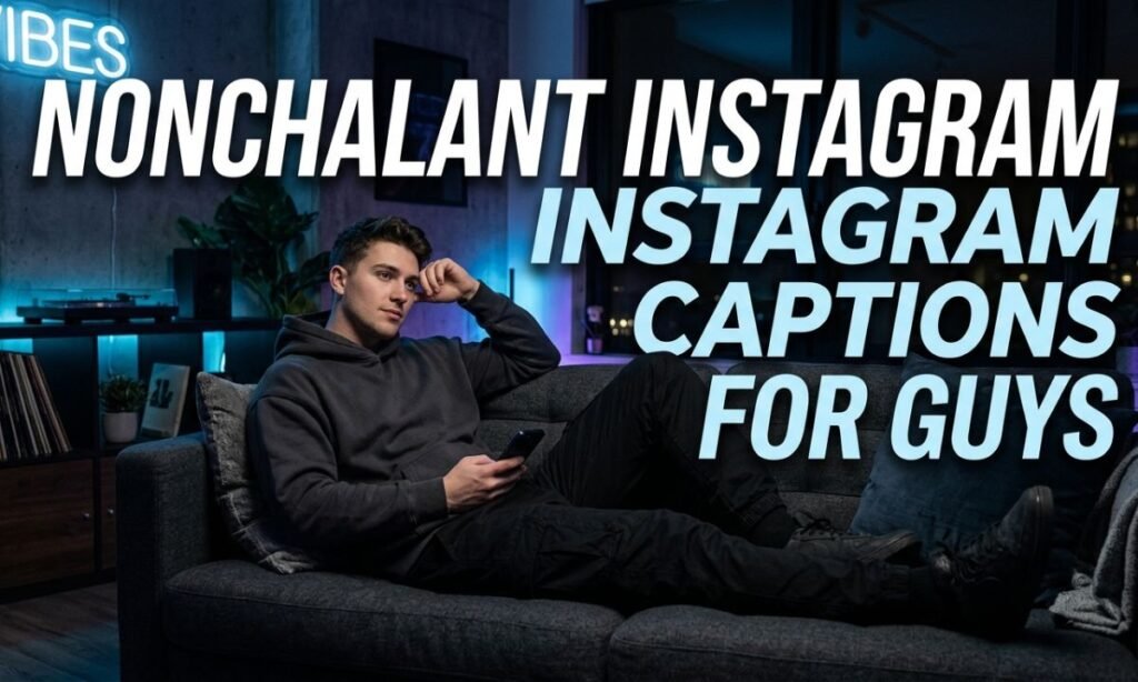 Nonchalant Instagram Captions for Guys 🌑😌
