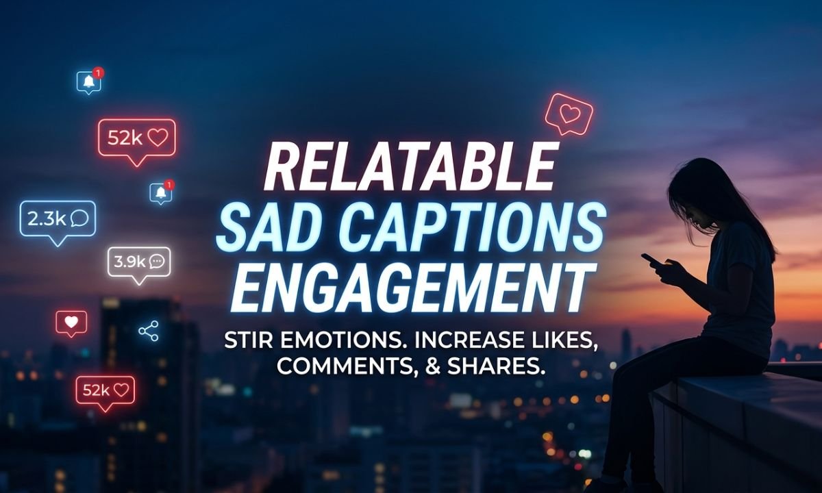 Relatable Sad Captions for Engagement