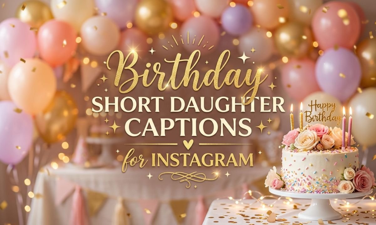 🎂 Birthday Short Daughter Captions for Instagram