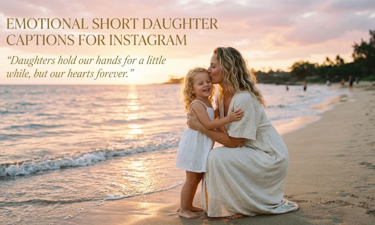 💞 Emotional Short Daughter Captions for Instagram