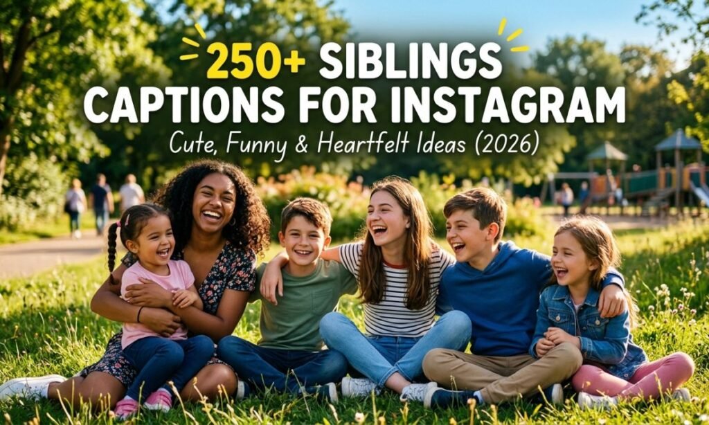 250+ Siblings Captions for Instagram (2026) – Cute, Funny & Heartfelt Ideas