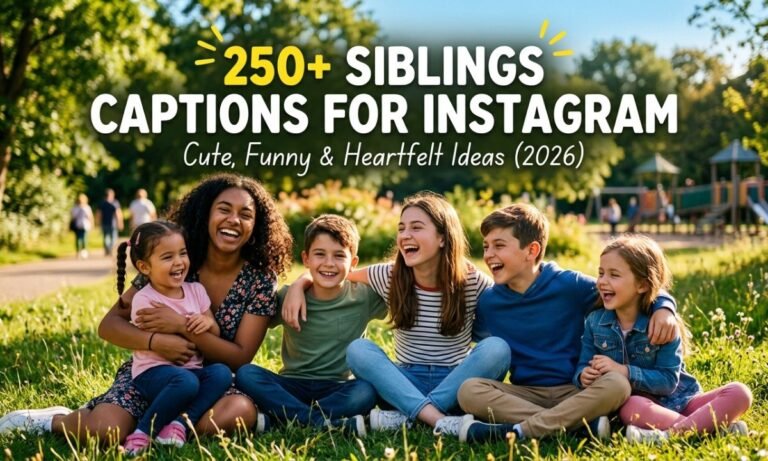 250+ Siblings Captions for Instagram (2026) – Cute, Funny & Heartfelt Ideas