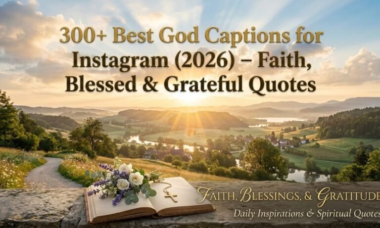 300+ Best God Captions for Instagram (2026) – Faith, Blessed & Grateful Quotes