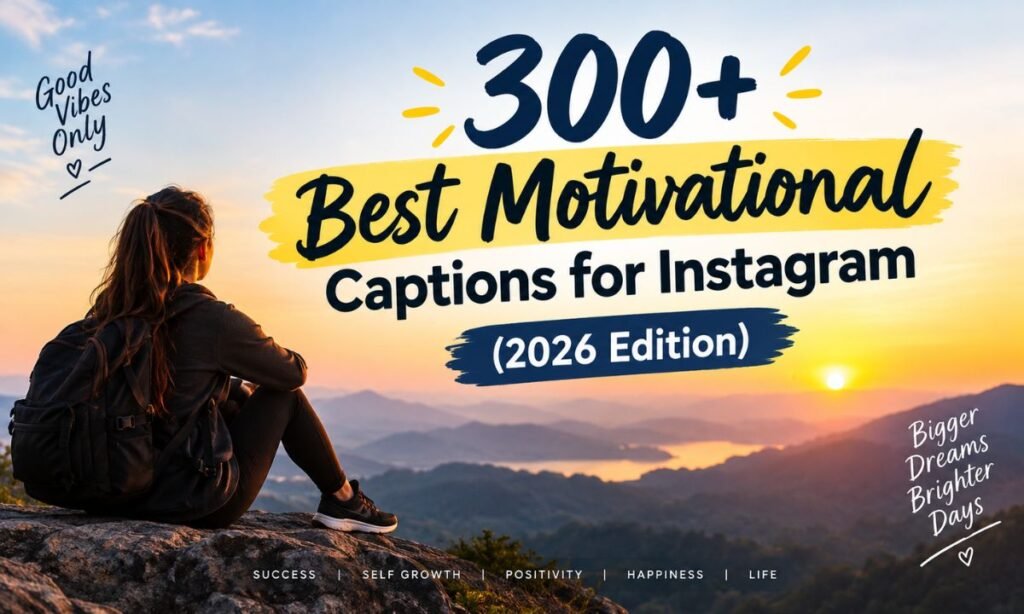 300+ Best Motivational Captions for Instagram (2026 Edition)