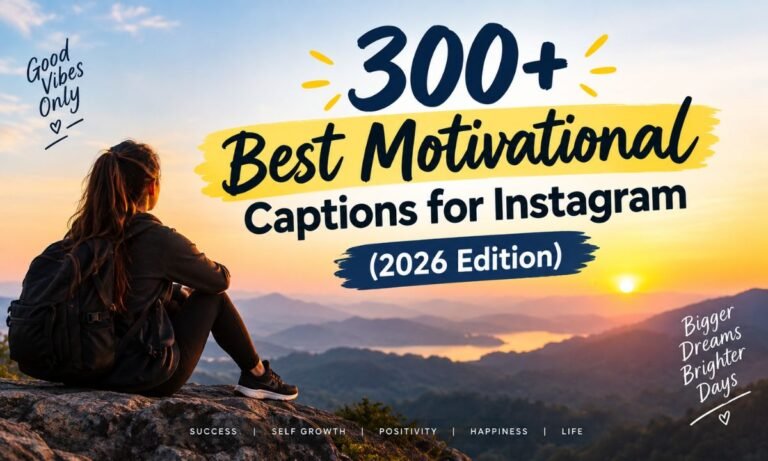 300+ Best Motivational Captions for Instagram (2026 Edition)