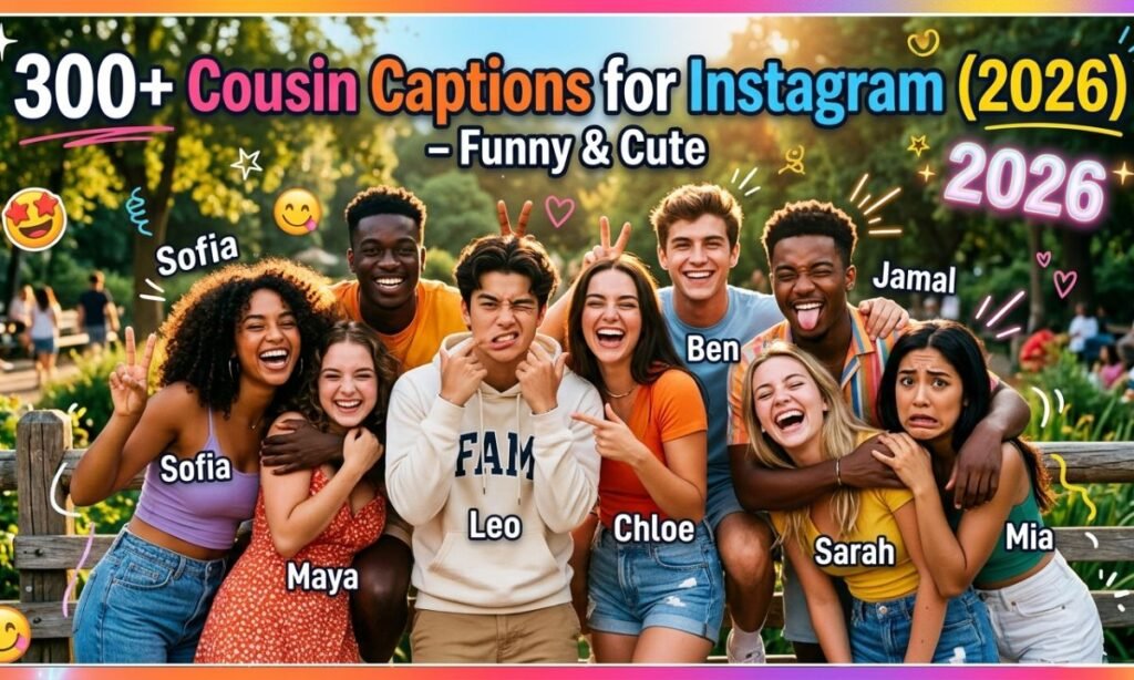 300+ Cousin Captions for Instagram (2026) – Funny & Cute