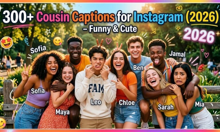 300+ Cousin Captions for Instagram (2026) – Funny & Cute