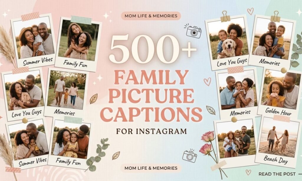 500+ Family Picture Captions for Instagram (2026) – Cute & Trendy 