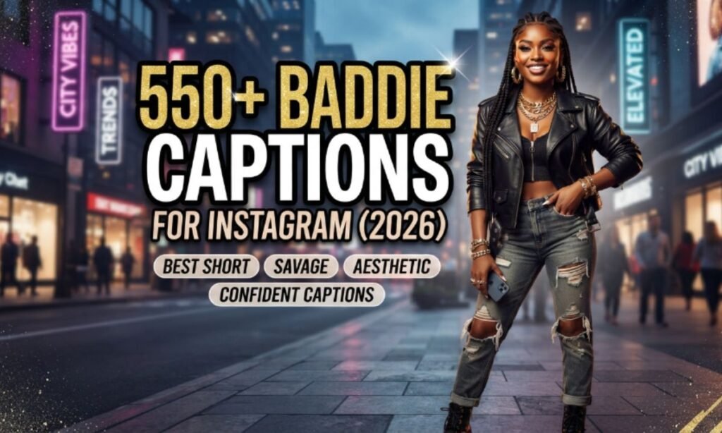 550+ Baddie Captions for Instagram (2026) – Best Short, Savage, Aesthetic & Confident Captions 