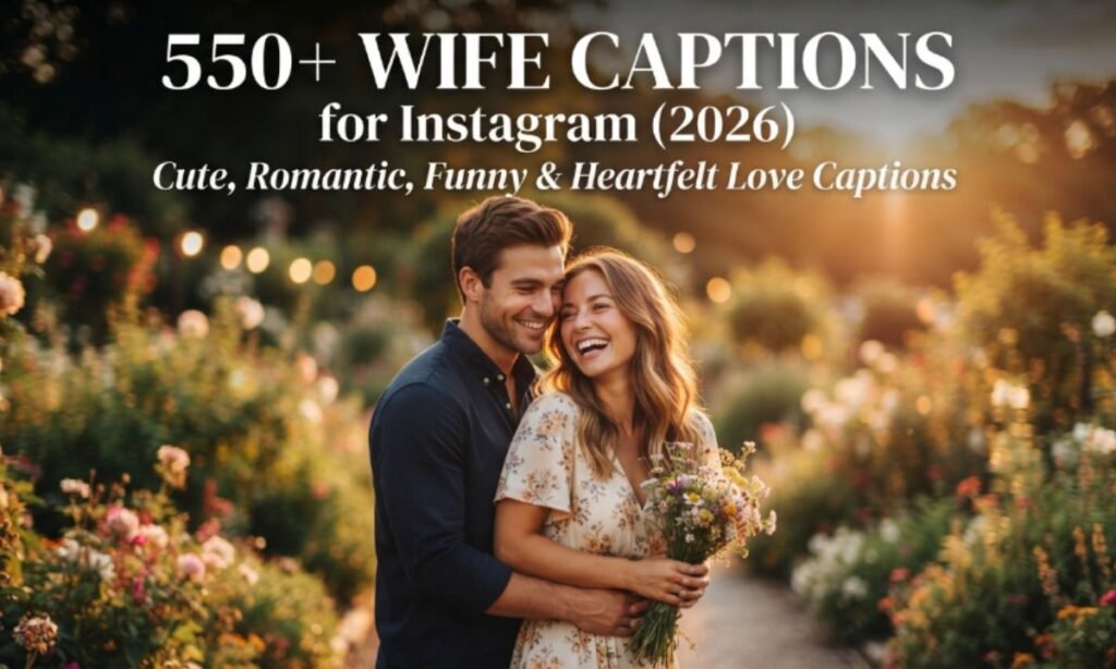550+ Wife Captions for Instagram (2026) – Cute, Romantic, Funny & Heartfelt Love Captions 