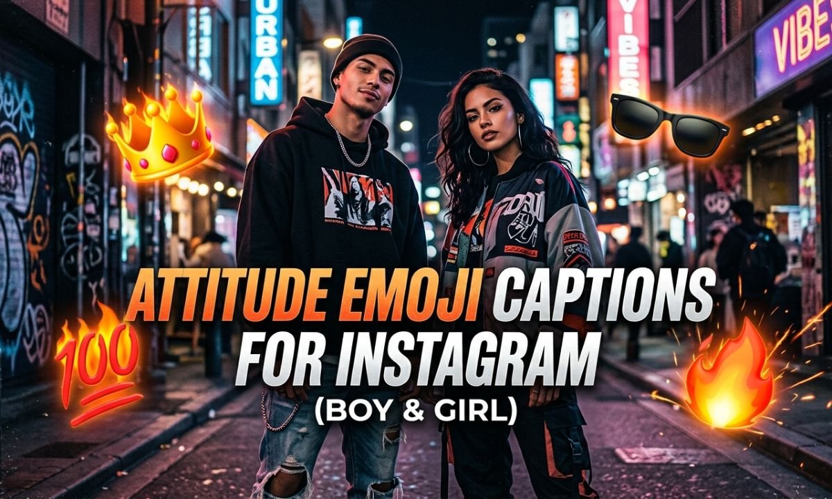 Attitude Emoji Captions for Instagram (Boy & Girl)