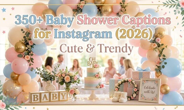 Baby Shower Captions for Instagram (2026) – Cute & Trendy