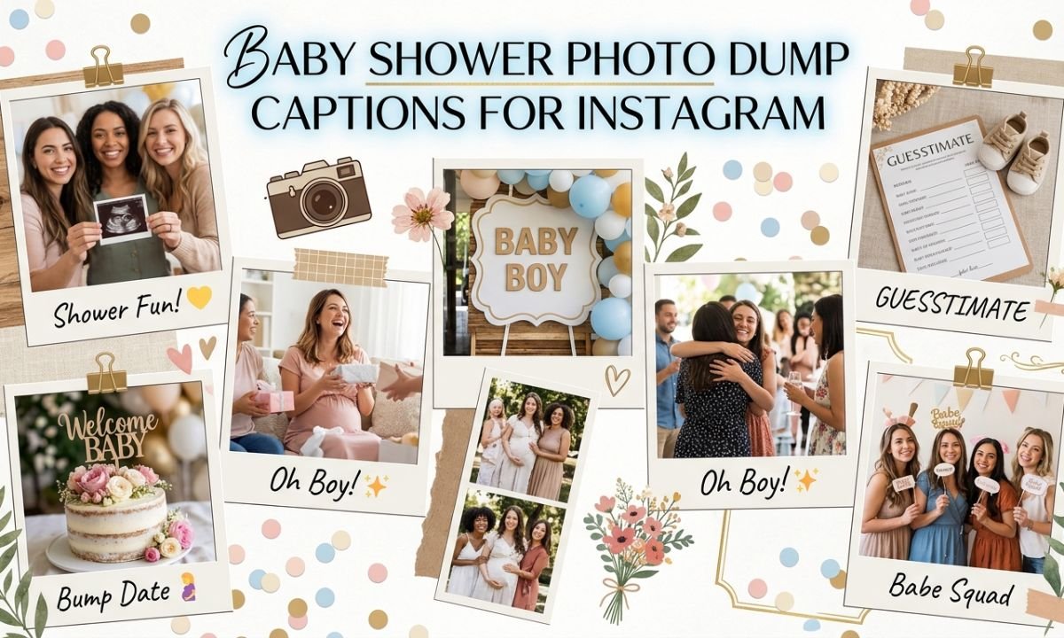 Baby Shower Photo Dump Captions for Instagram