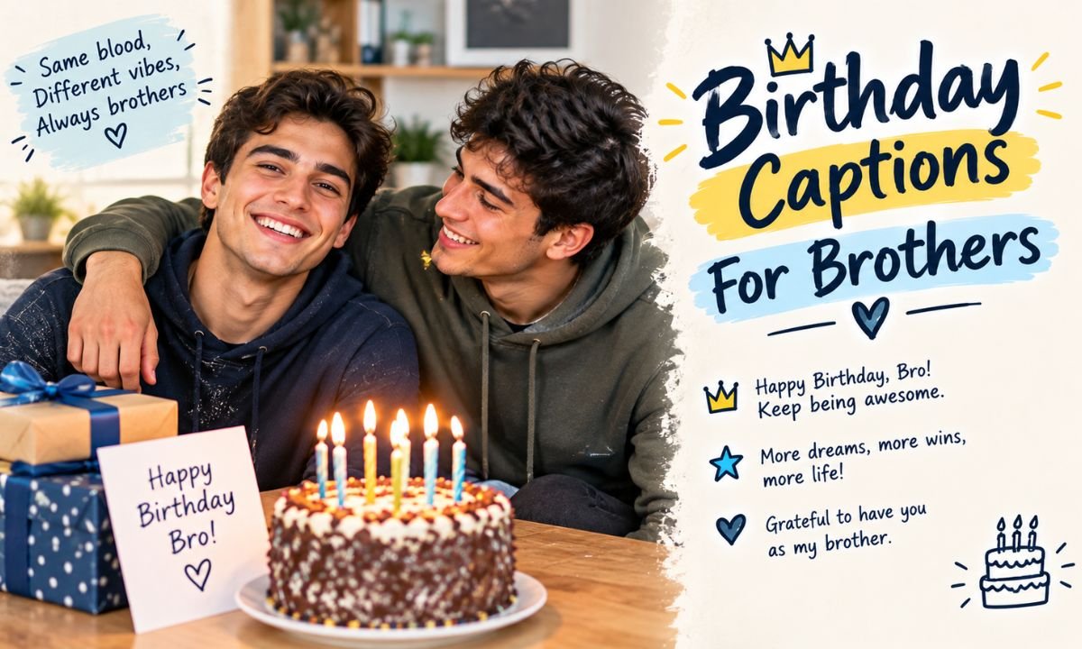Birthday Captions For Brothers