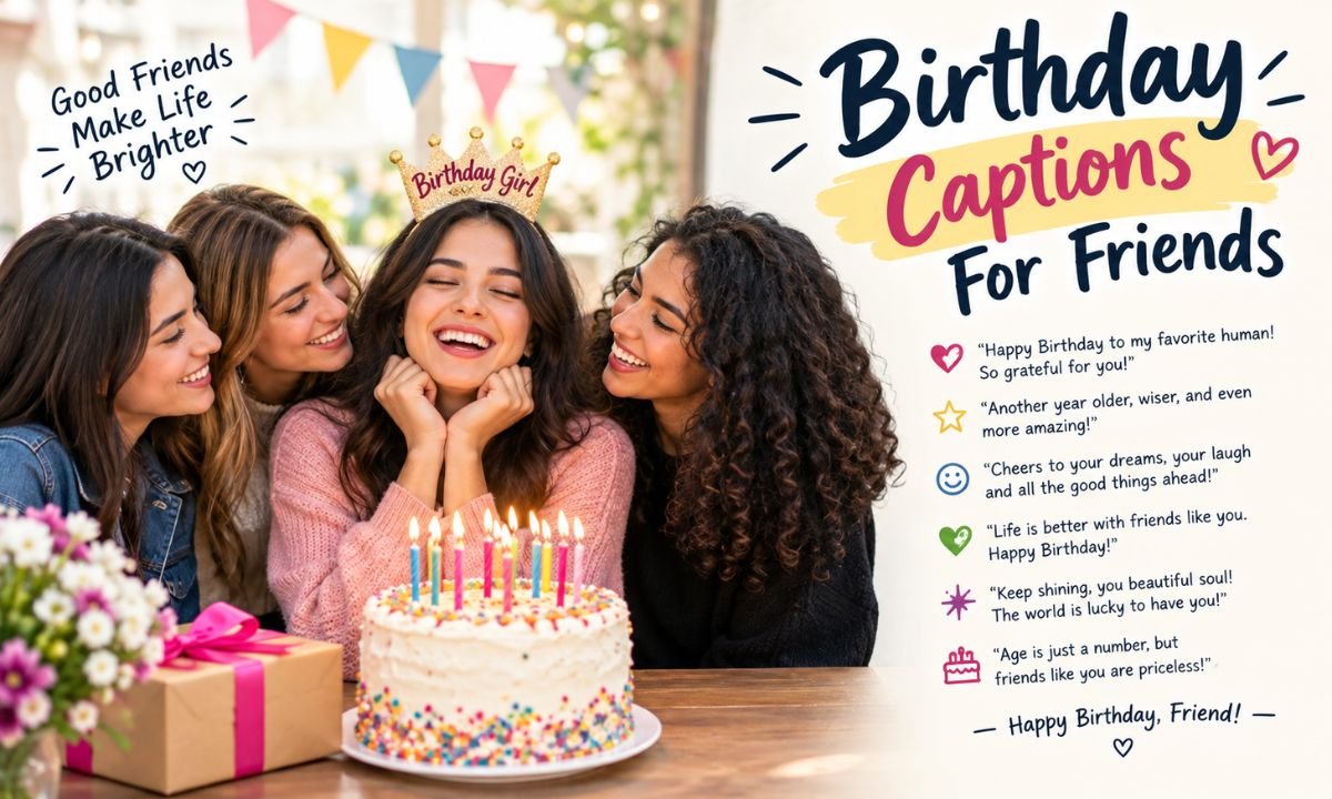 Birthday Captions For Friends