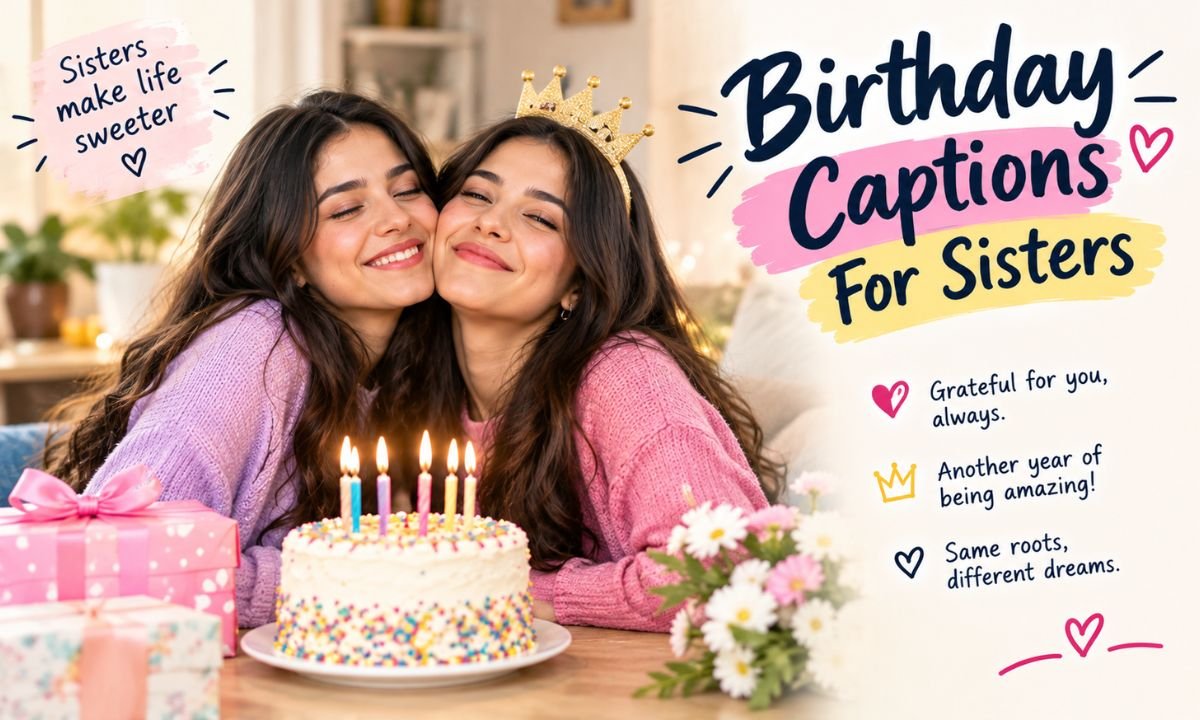 Birthday Captions For Sisters