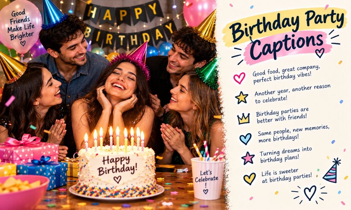 Birthday Party Captions