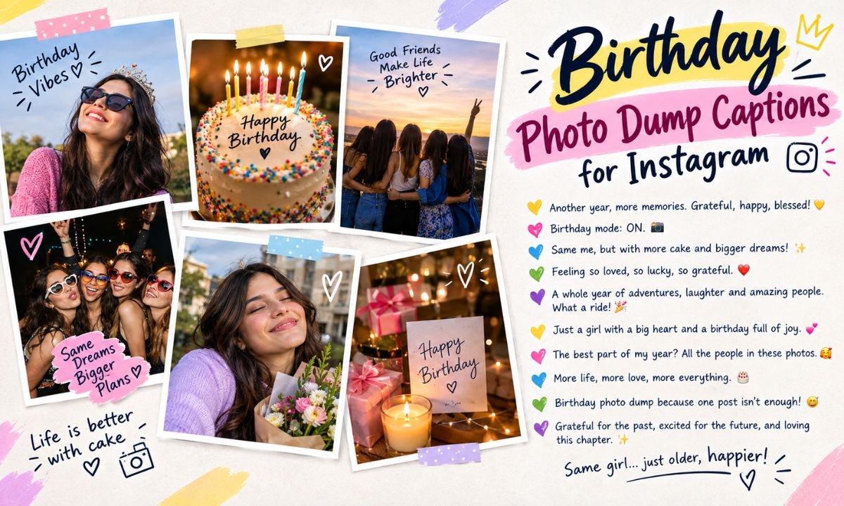 Birthday Photo Dump Captions for Instagram