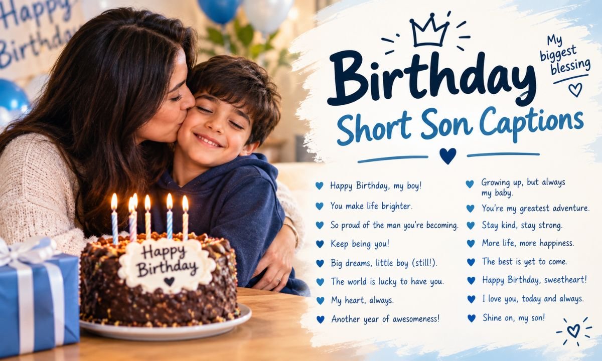 Birthday Short Son Captions