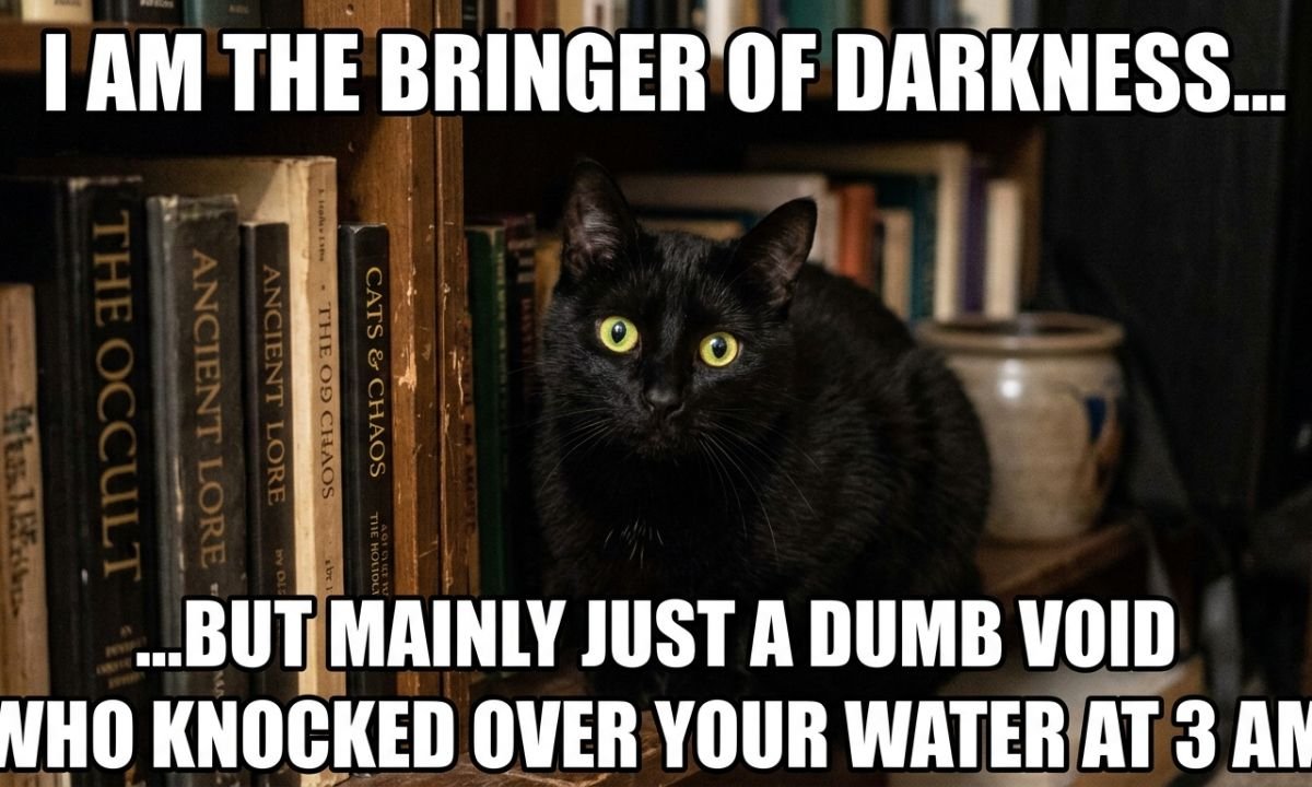 Black Cat Captions