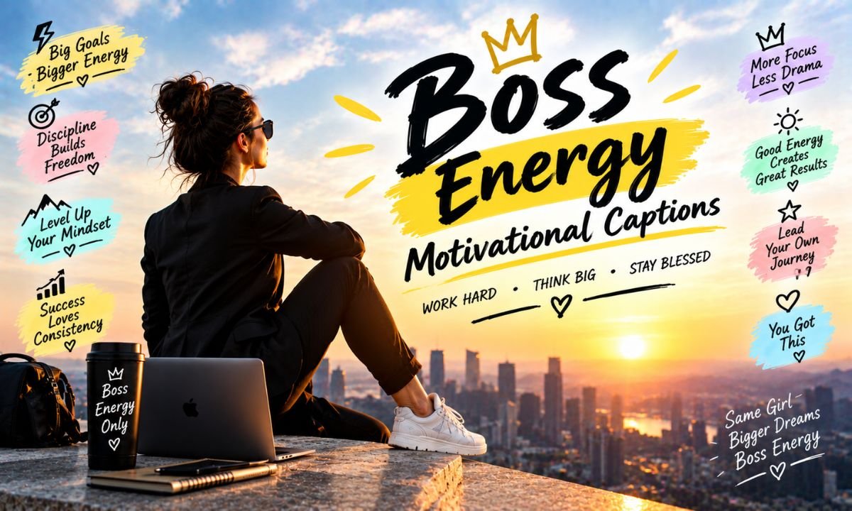 Boss Energy Motivational Captions for Instagram Boss Energy Motivational Captions for Instagram