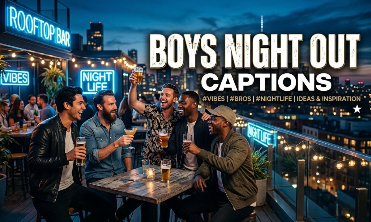 Boys Night Out Captions