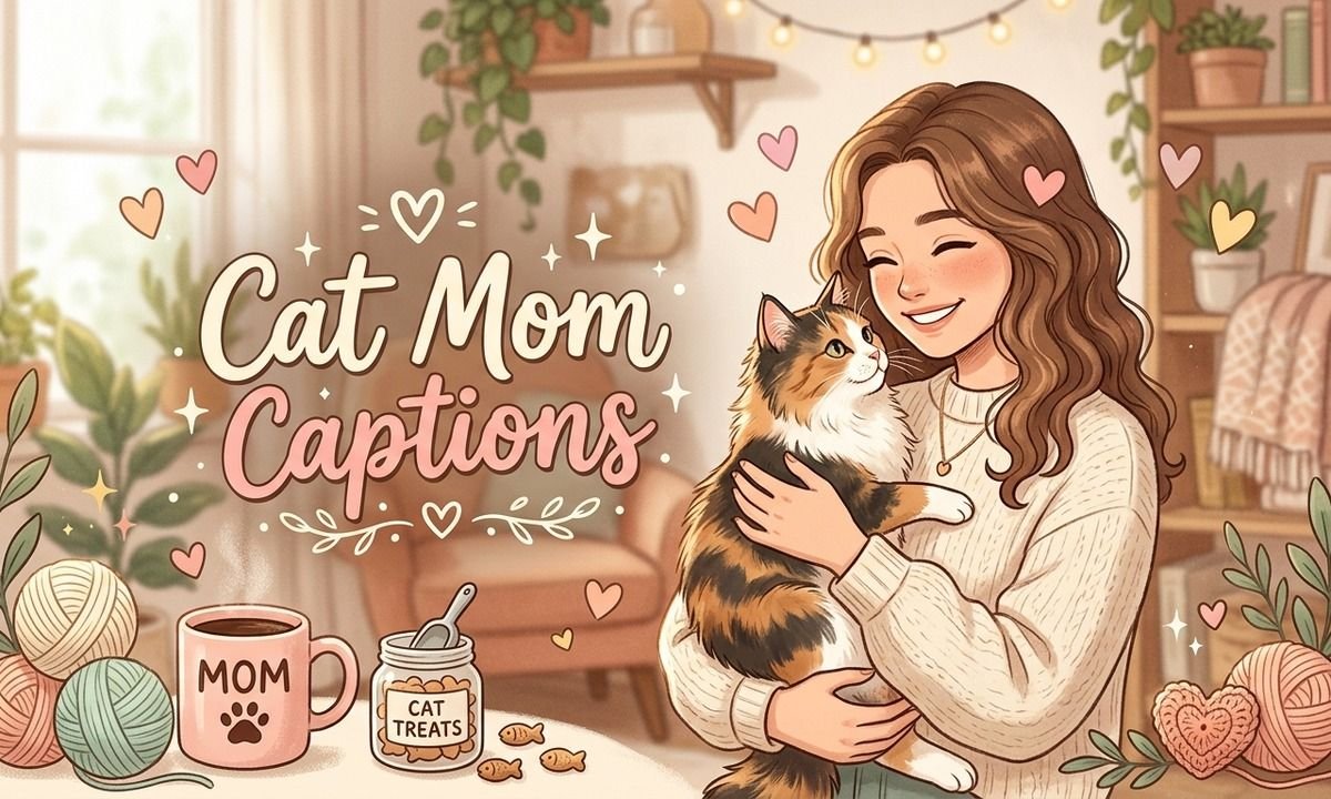 Cat Mom Captions