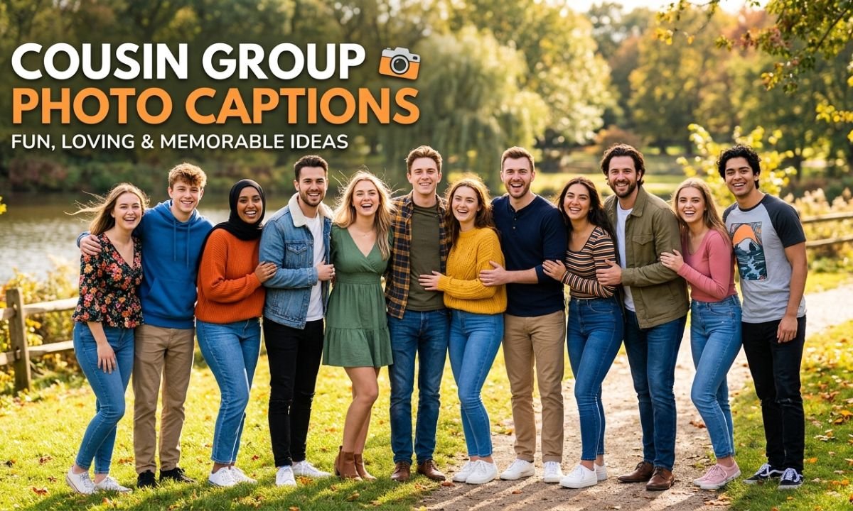 Cousin Group Photo Captions