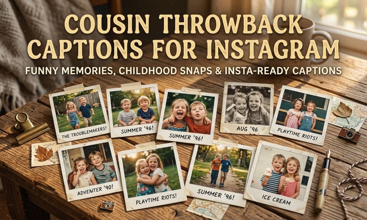 Cousin Throwback Captions for Instagram