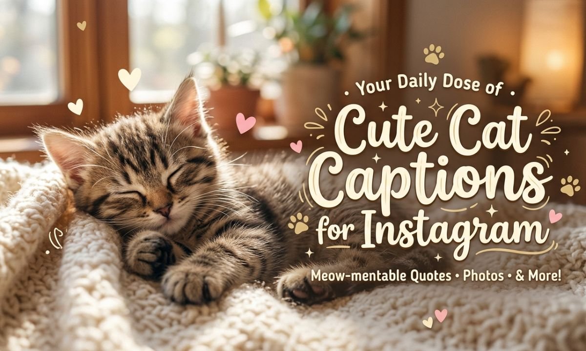 Cute Cat Captions for Instagram