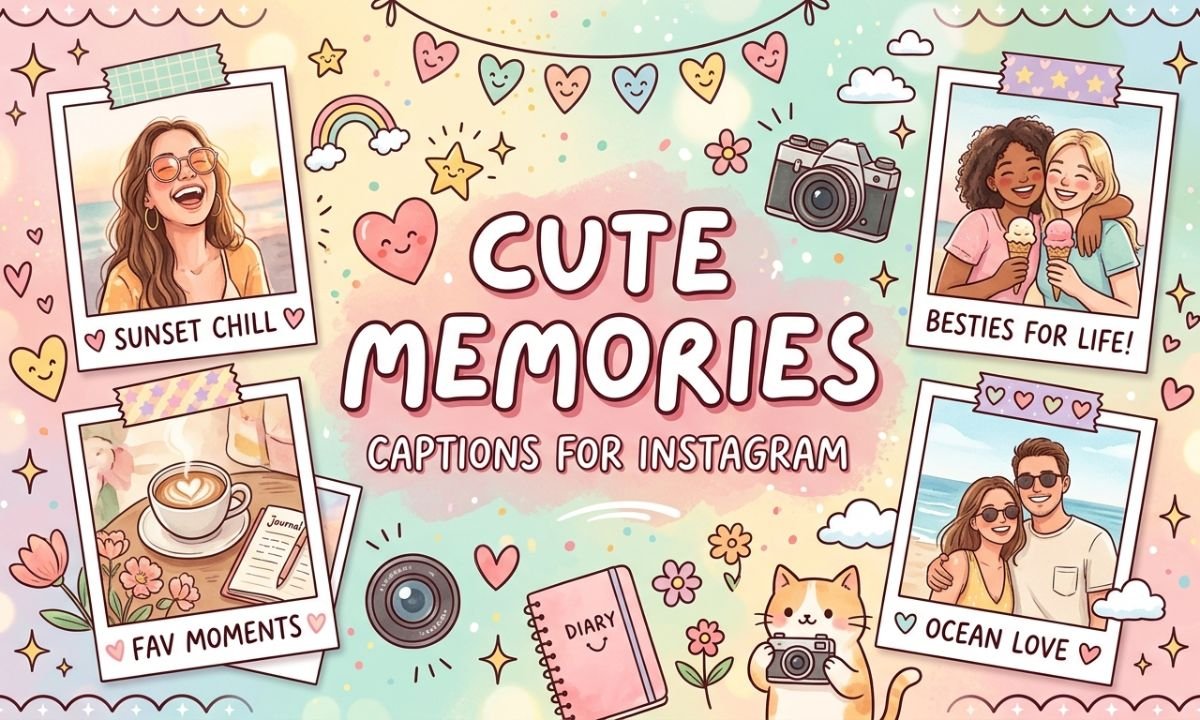 Cute Memories Captions for Instagram