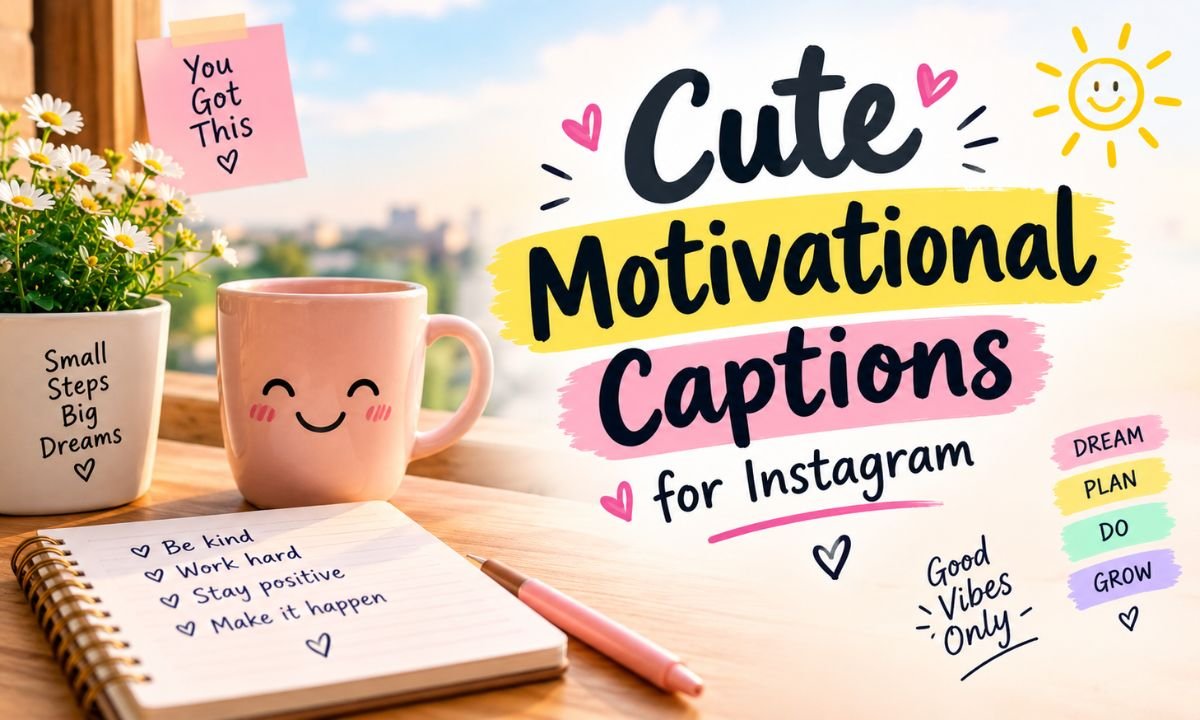 Cute Motivational Captions for Instagram Cute Motivational Captions for Instagram