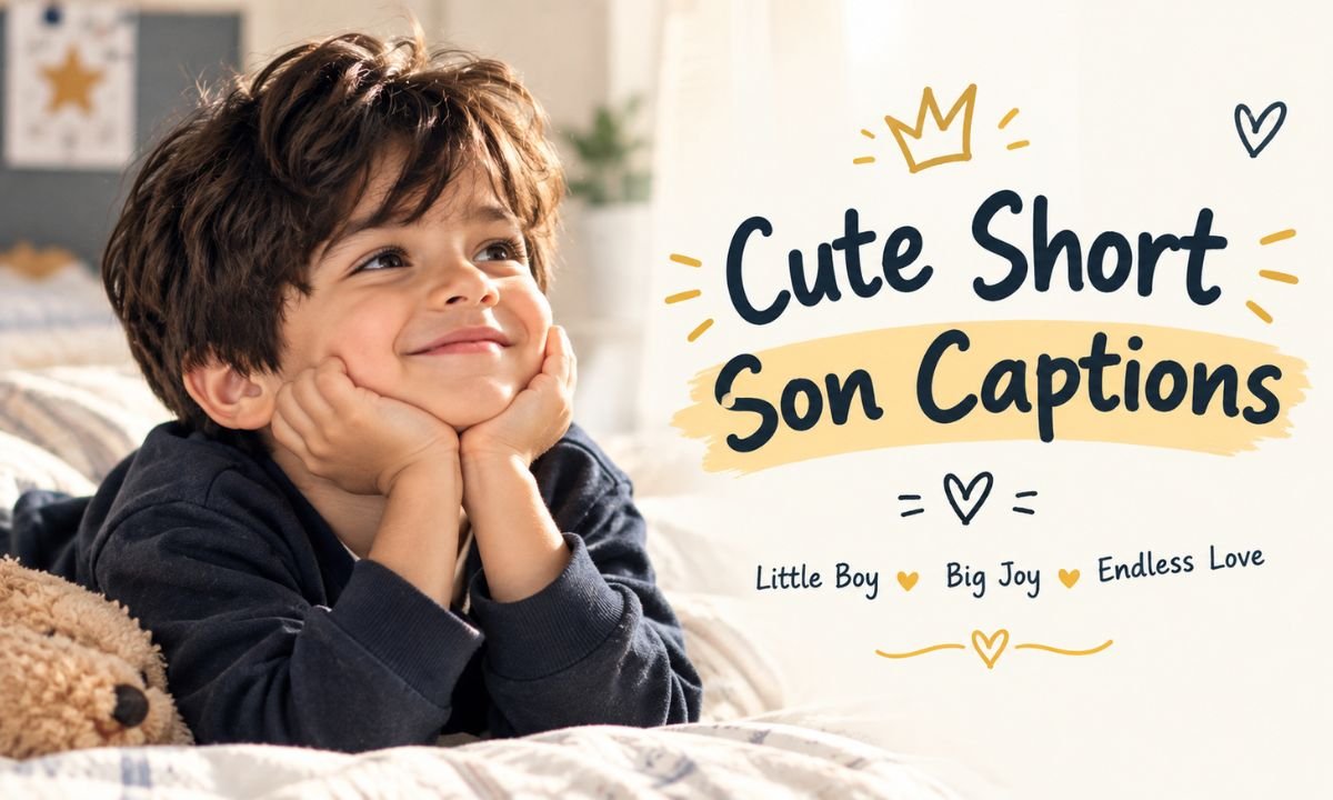 Cute Short Son Captions