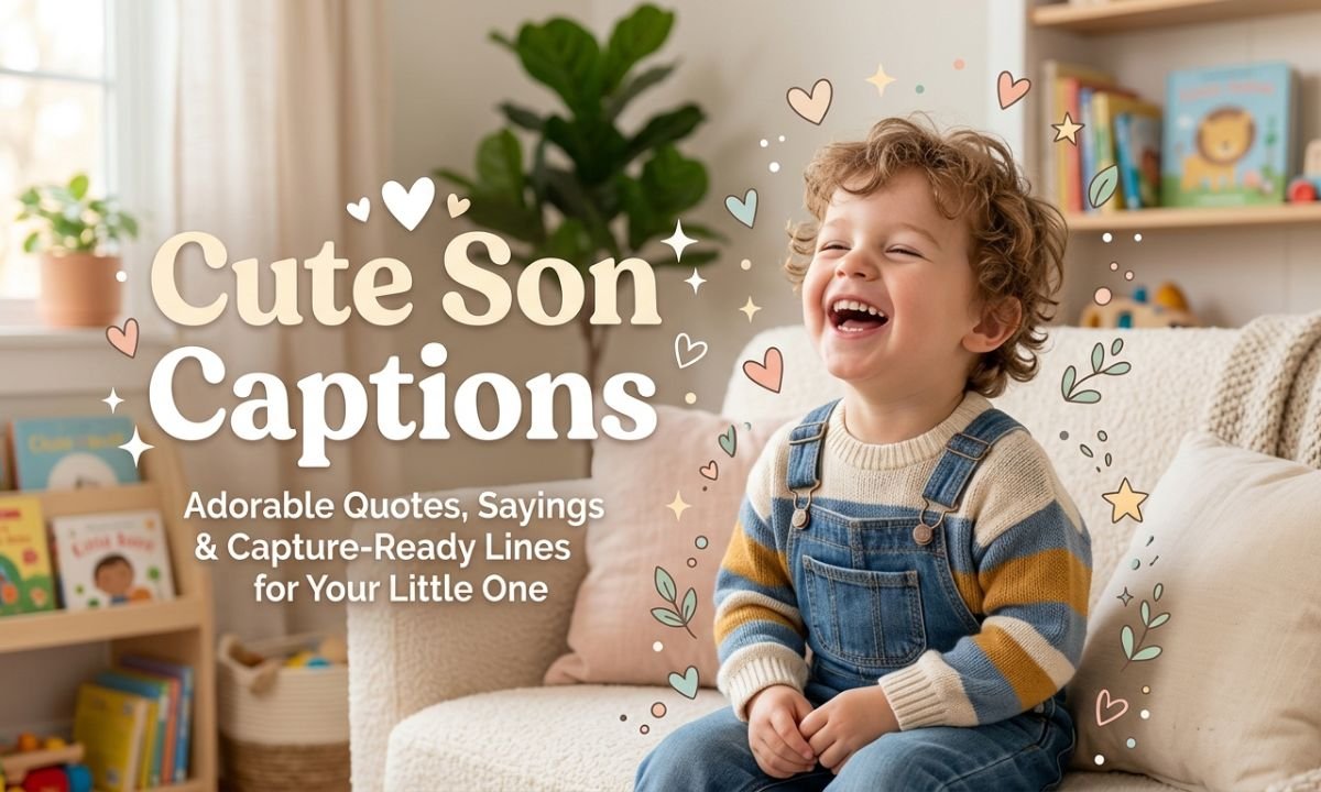 Cute Son Captions