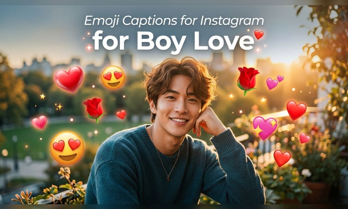 Emoji Captions for Instagram for Boy Love