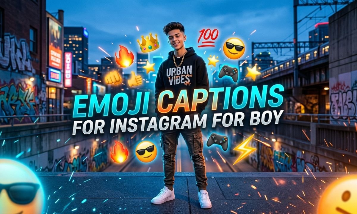 Emoji Captions for Instagram for Boy
