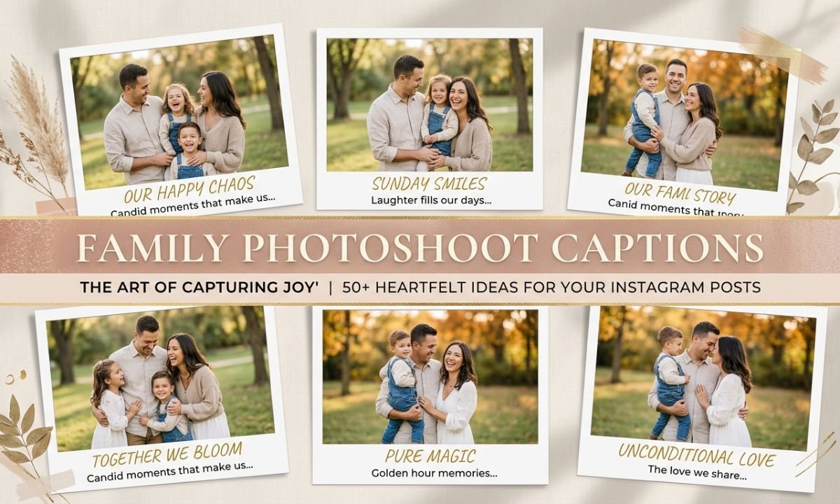 Family Photoshoot Captions For Instagram