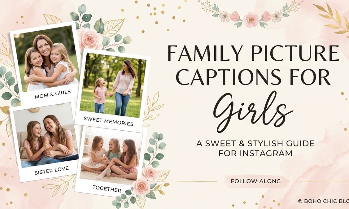 Family Picture Captions for Girls