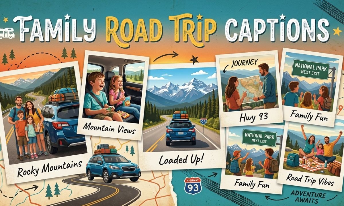 Family Road Trip Captions for Instagram