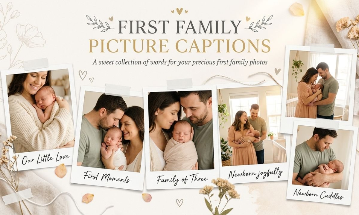 First Family Picture Captions For Instagram