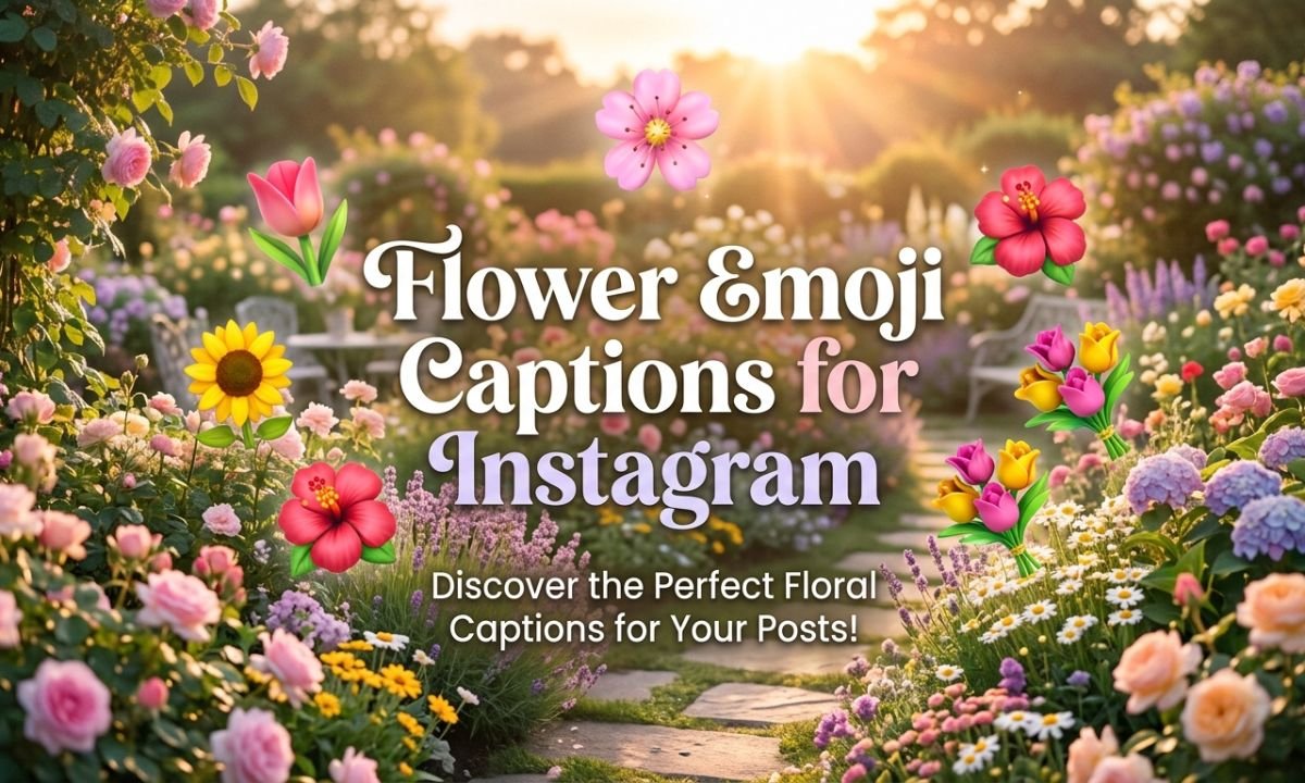 Flower Emoji Captions for Instagram
